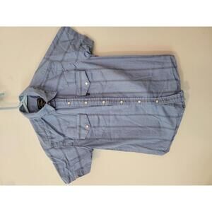 El General Light Blue Short Sleeve Button-Up Shirt
